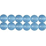Beads for Jewelry Making Supplies Round Aqua Blue Chalcedony 6mm Semi Precious Stone Beads Sold by One Strand 15 Inch Apx 60 Pcs
