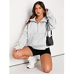 AUTOMET Womens Sweatshirts Half Zip Cropped Pullover Fleece Quarter Zipper Hoodies 2025 Fall Fashion Outfits Clothes - Image 4
