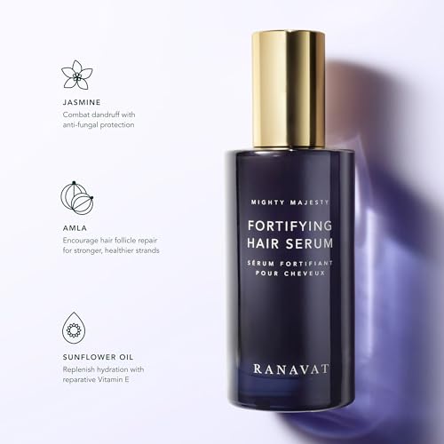 RANAVAT-Mighty-Majesty-Fortifying-Hair-Serum-Kansa-Hair-Comb-Duo-Haircare-Bundle-with-Hair-Oil-Serum-for-Hydration-with-Jasmine-and-Amla-Kansa-Metal-Comb-for-Massages-and-Detoxifying-2-pc