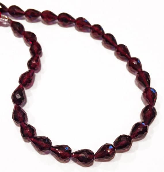 Garnet faceted teardrops perles de grenat pour créer vos bijoux d'été