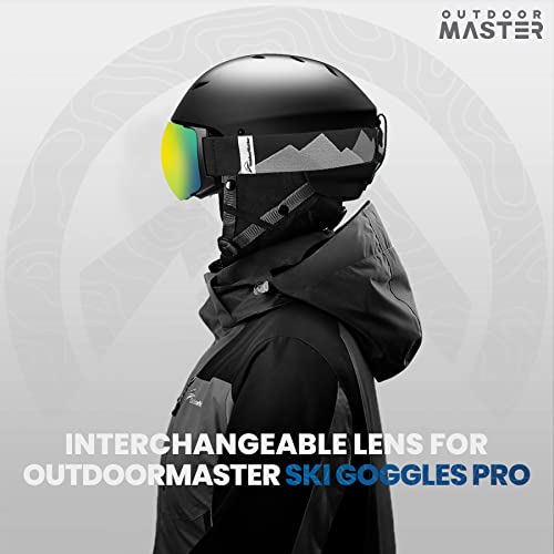 Outdoormaster Ski Goggles Pro Replacement Lens - 20+ Choices ( Vlt 13% Gold Lens ) #TOP5
