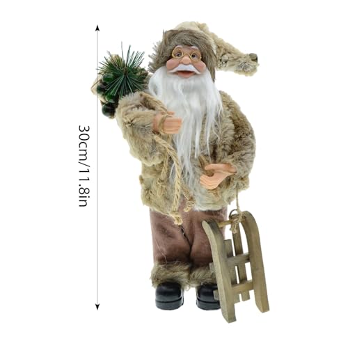Figurine de Noël debout du Père Noël pour décoration de table - 5
