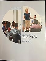The Environment of Business ECON 379 University of South Carolina 1323027637 Book Cover