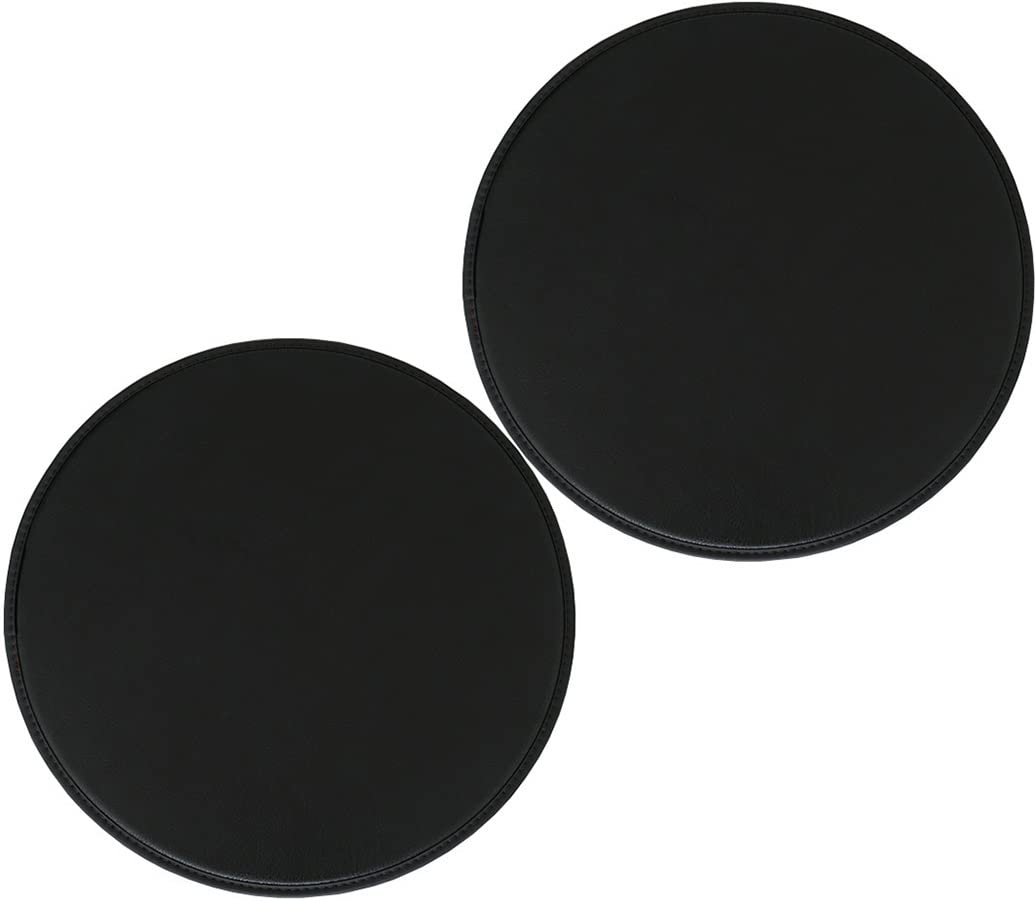 Cojines de cuero para sillas de comedor cocina taburetes altos bistró negros de 40cm