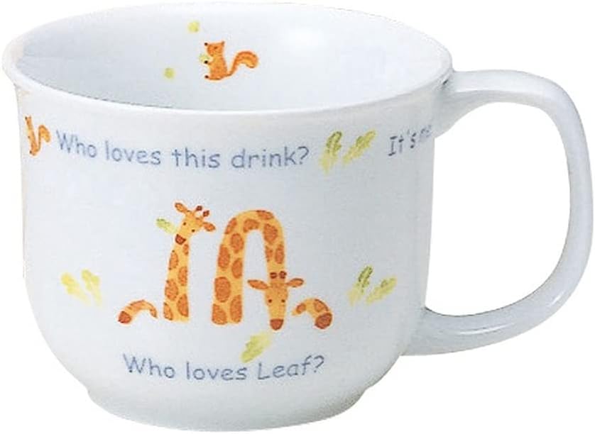 Narumi 40433-2499 Children's Mug, Eat with Everyone! 7.1 fl oz (210 cc), Orange, Cute, Ceramic, Microwave, Oven, Dishwasher Safe, Made in Japan, Gift Box Included