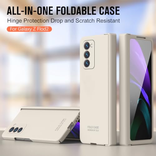 Coque Samsung Z Fold 2 antichoc avec béquille intégrée et stylet beige