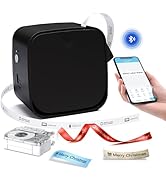Memoqueen Bluetooth Label Makers Machine with Tape - M960 Mini Label Maker for Home, Office, Scho...