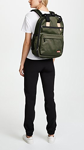 skip hop duo diaper backpack olive