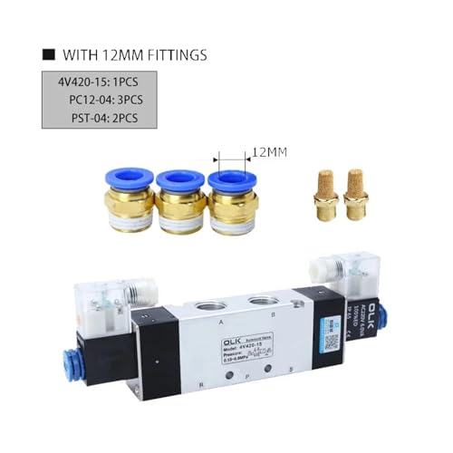 Électrovanne 4V420-15 évite les chutes de pression distributeur 5/2