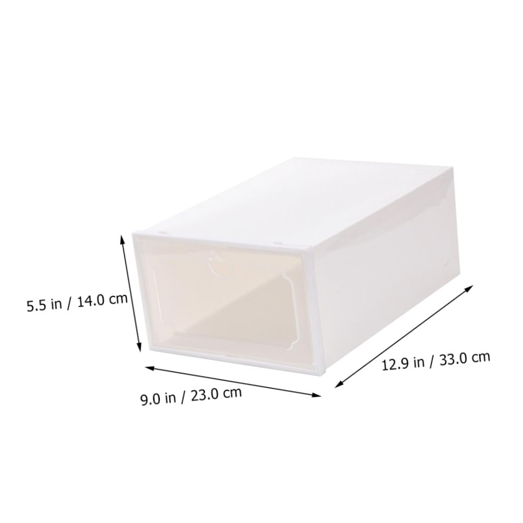 Toyvian 6pezzi Scatola per Scarpe Trasparente in Plastica Organizer Cassetto Contenitore Creativo Design Capiente e Resistente per Riporre le Calzature