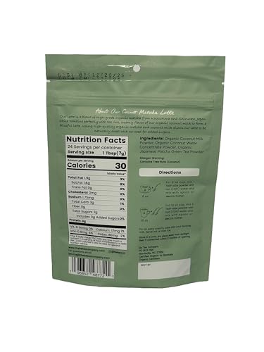 Té Matcha Latte Coco Orgánico 24 Servings miniatura 2