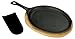 Bayou Classic 7408 Fajita Pan with Wooden Tray and Mitt