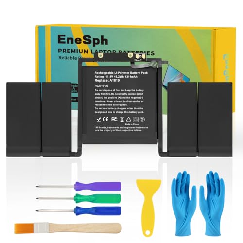 EneSph A1819 Laptop-Batterie pour MacBook Pro 13 Pouces Modèle A1706 (Fin 2016 et mi-2017) avec...