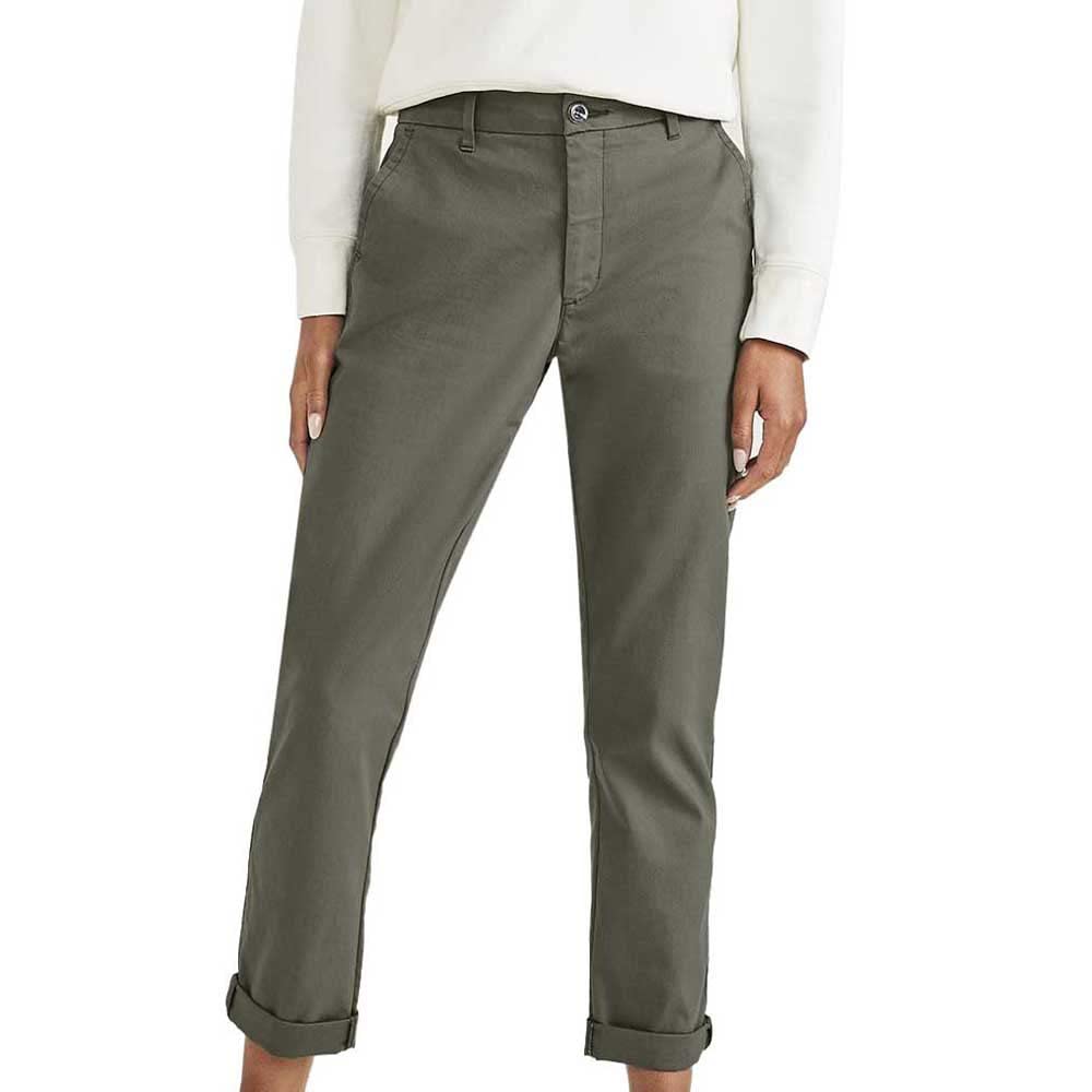 DOCKERS Women's Weekend Chino Slim Pants, CAMO, 25W Regular