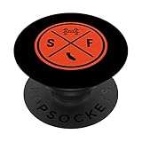 Photo Gallery toppa classica san francisco sf circle, arancione popsockets popgrip intercambiabile Photo Gallery toppa classica san francisco sf circle, arancione popsockets popgrip intercambiabile