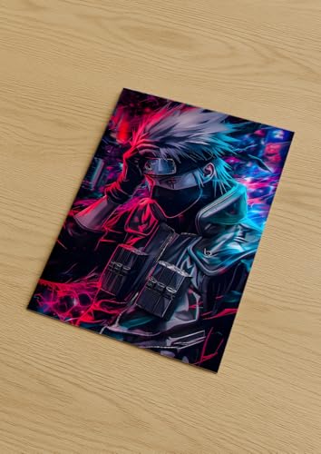 Image of NIJUKA Anime Printed Metal sheet Poster For Home And Room Decoration | For Anime Art Fans Boys And Girls (Kakshi kamui)