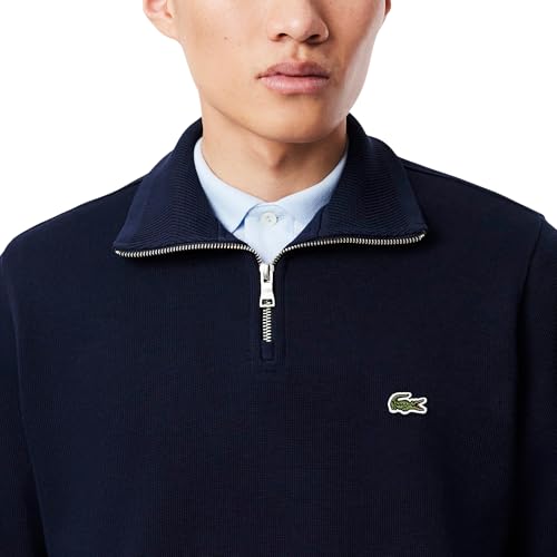 Lacoste Men's Long Sleeve Quarter Zip Cotton Sweatshirt2