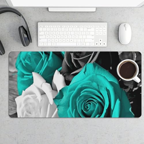 Grand tapis de souris antidérapant PC portable grand format 30x60 cm gris