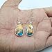 Natural Top Quality Orange Spiny Oyster Turquoise Gemstone 925 Sterling Silver Orange Stone Handmade Dangle Earrings Jewelry Gift for Her