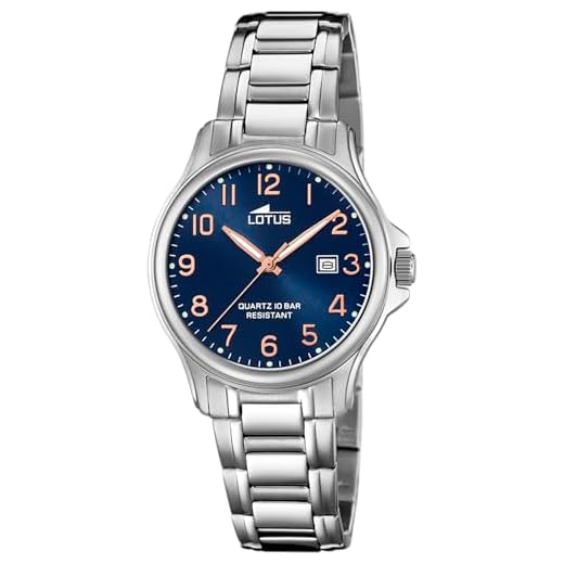 Lotus Reloj Mujer 18655/2 Acero Clasico Caja de Acero Inoxidable 316l Plateado Correa de Acero Inoxidable 316l Plateado