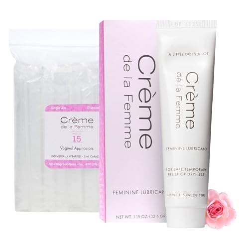 Image of Creme De La Femme Daily Vaginal Moisturizing Cream for Long-Lasting Relief from Feminine Dryness Chemical & Hormone Free, Fragrance-Free, Also a Hydrating Intimate Lubricant for Men and Women - Bundle