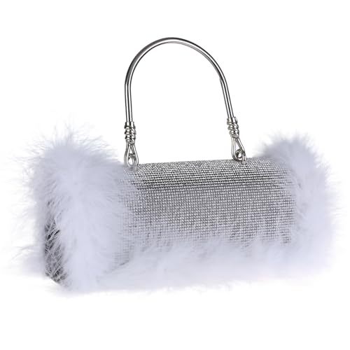 Sac à main de soirée chic blanc Morain aux lignes épurées - 2
