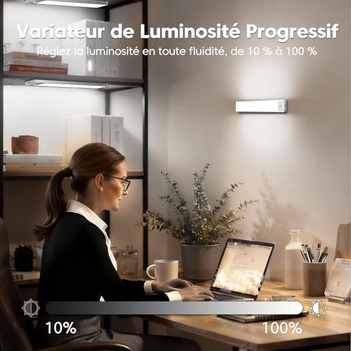 3 Pack Lumiere Cuisine Sous Meuble - 20CM Lampe Detecteur de Mouvement – vue 6