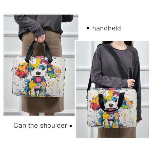 Funda portátil para laptop 15.6" con diseño de perro miniatura 2