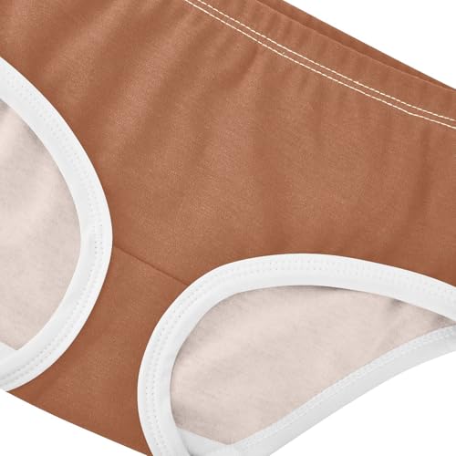 Joisal Sienna Brown Panties Little Girl Girls Underwear Toddlers Cotton Print Kids Undies Briefs 2t4