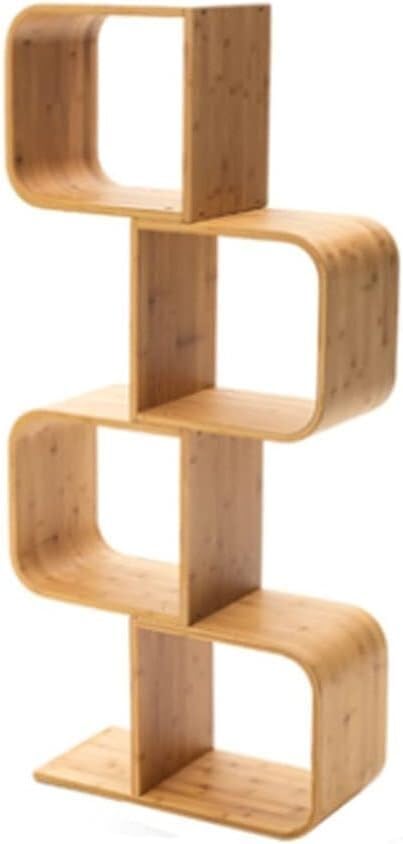 Bibliothèque étagère à livres bois massif pour bureau à domicile cosy