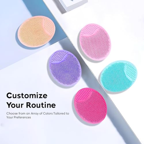 Episkey Silicone Face Scrubber Exfoliator, Soft Face Brush, Facial Cleansing Brush, Acne Blackheads Removing, Acne Pore Pad for Deep Cleaning Skin Care for Girls & Women's (FS-LP) - Image 6