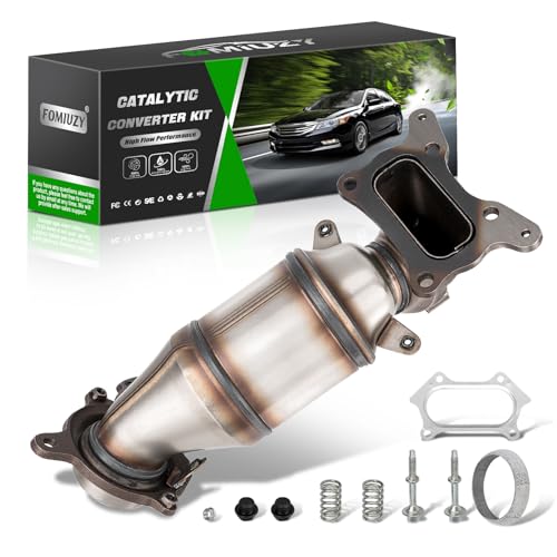 FOMIUZY High Flow Front Catalytic Converter Kit Direct-Fit Honda Accord 2008 2009 2010 2011 2012 2.4L Honda Acura TSX 2009 2010 2011 2012 2013 2014 2.4L