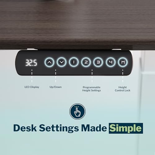Image of Vari ComfortEdge 80x60 L-Shape Electric Standing Desk - Height Adjustable Sit-Stand VariDesk for Corner Office with Reversible Left /Right Design + Espresso Top /Slate Legs (Ships in 3 Boxes)