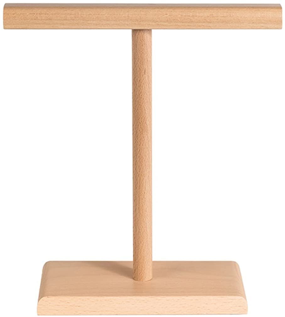 MRKU Headphone Stand Holder Headset Hook Hanger Desktop Dual For Desk Beech And Walnut Gaming Creative Display