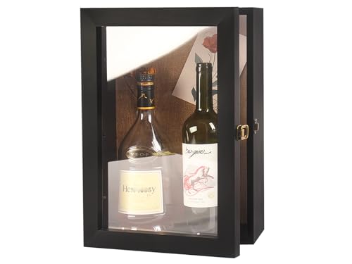 11x16 Red Wine Bottle Shadow Box Display Case