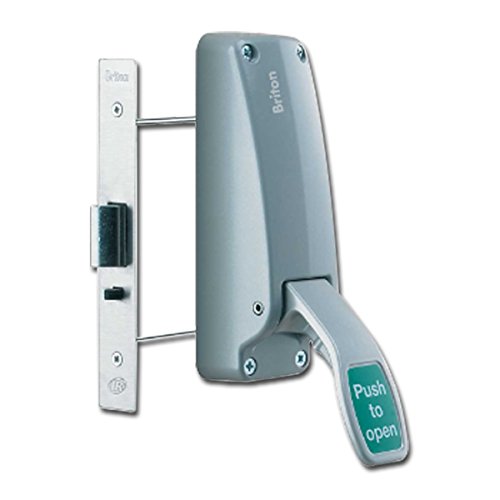 BRITON 389.N Push Pad Emergency Exit Mortice Nightlatch - Silver Enamelled