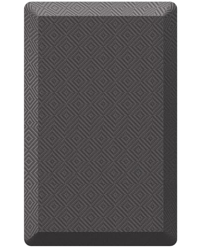 Image of Ophanie Kitchen Mats for Floor,3 /4 inch Thick,17x28 Anti Fatigue Cushioned Mat,Kitchen Rugs,Waterproof,Comfort Ergonomic Standing Mat for Office,Home,Sink with 99+ Pairs of Anti-Slip Bottom Ridges