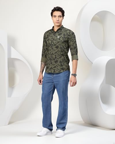 Image of Majestic Man Pure Cotton Printed Trendy & Comfortable Casual Shirt