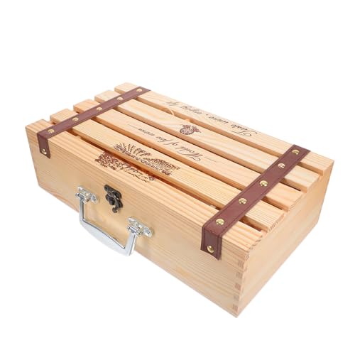 Boîte cadeau bois pour bouteille de vin coffret rangement élégant UKCOCO