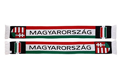 Bufanda de punto de fútbol de Hungría Magyarország con acabados premium 5