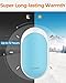 OCOOPA Hand Warmers Rechargeable, 7800mAh Long-Lasting Heating Electronic Hand Warmer, Battery Powered Great for Camping, Hunting, Warm Gift, Power Plus (Blue,1-Pack)