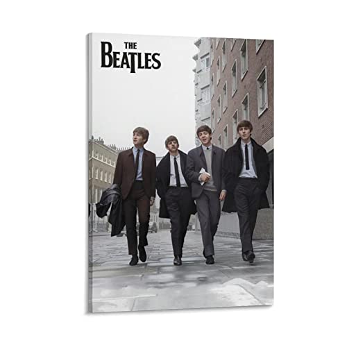 The Beatles – Poster décoratif en noir et blanc sur toile et impression d’art moderne pour chambre à coucher familiale… - Les Beatles, Paul McCartney, John Lennon, RIngo Starr, George Harrison The Beatles – Poster décoratif en noir et blanc sur toile et impression d'art moderne pour chambre à coucher familiale…