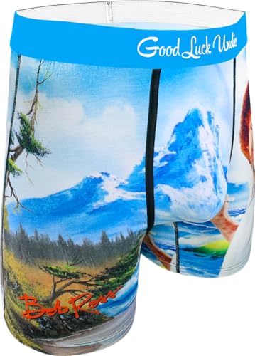 Good Luck Undies Men's Bob Ross Boxer Brief Underwear3