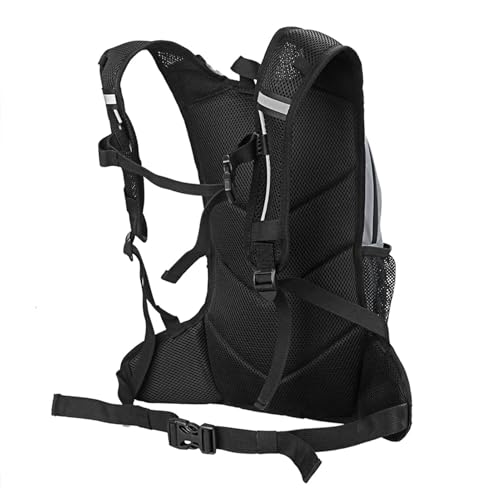 Reflective Back Bag, Hydration Compatible, Adjustable Straps for Cycle, Camping, Hiking (Grey)