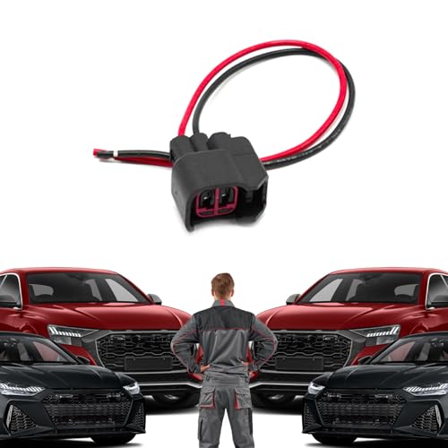 HHZL Fuel Injector Pigtail Connector Plug Wire, 2 Way Engine Fuel Injector Wiring Harness Soket Connector Replace OEM# 5013995AA 5161919AA, Compatible with EV6 Ford F150 Dodge Chevrolet (8PCS) - Thumbnail 6