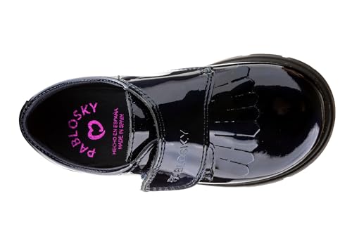 Chaussures Oxford fille Pablosky Sapiens 360429 en platine