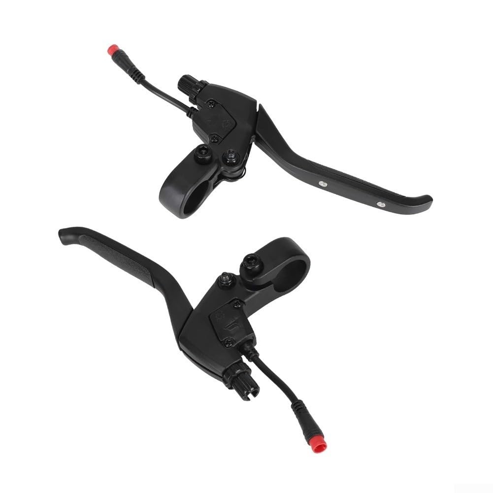 Palanca de freno de aleación de aluminio para scooter eléctrico Kukirin G2 Pro y G2max, par izquierdo y derecho, diseño de color negro (izquierdo y derecho)
