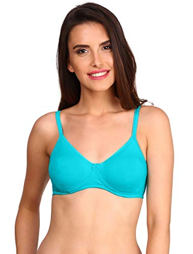 Image of Jockey 1722 Women's Wirefree Non Padded Super Combed Cotton Elastane Stretch Medium Coverage Everyday Bra with Concealed Shaper Panel and Adjustable Straps