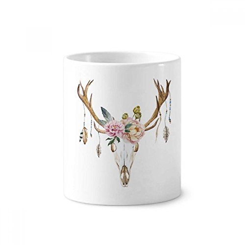 Mug porte-stylo tête de cerf céramique pour organiser un bureau encombré