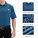 Men's Athletic Golf Polo Shirts Dry Fit Short Sleeve Workout Shirt Cool Sports Golf Tennis T-Shirt（12174 Blue 2XL）